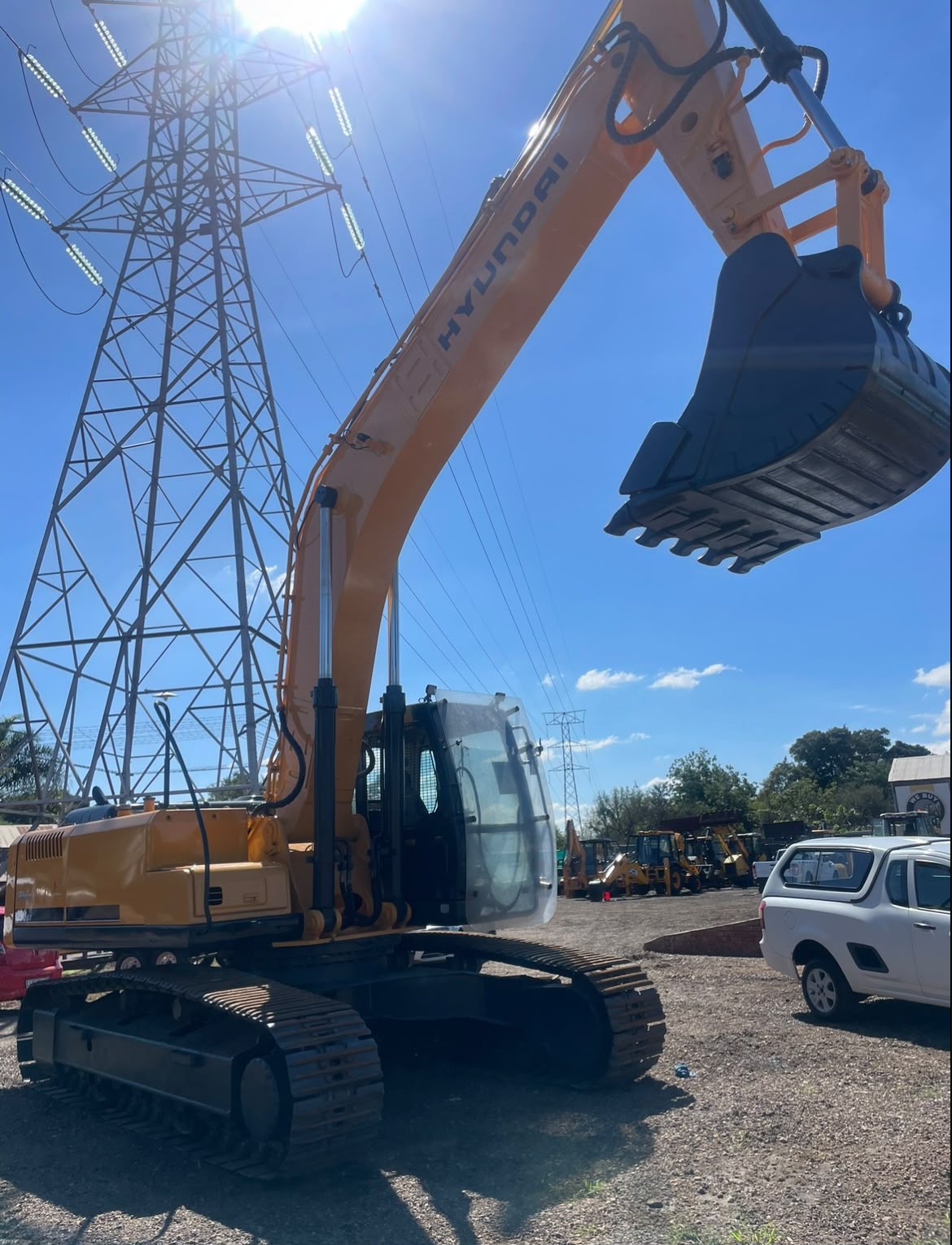 Excavator detail view